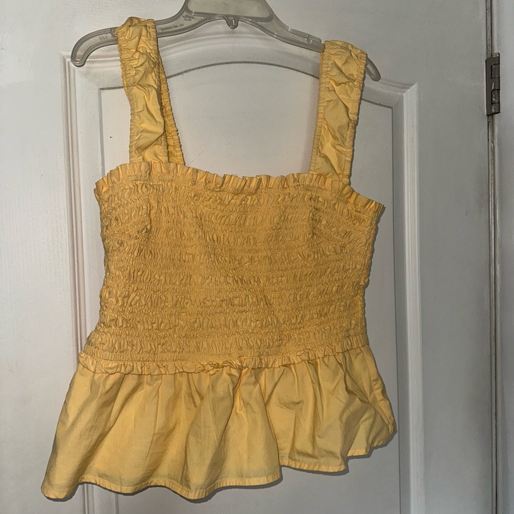 Aritzia Butter Yellow Tabitha Tank Top